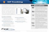 First Communicastion Sip trunking