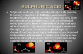SULPHURIC ACID (FORM 4) Chemistry