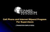Cell Phone and Internet Stipend Program