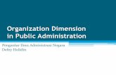 Organization dimension in public administration
