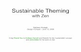 Sustainable Theming