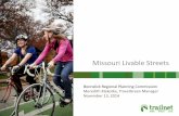 Missouri Livable Streets Training - Boonslick Regional Planning Commission