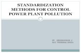 STANDARDIZATION METHODS FOR CONTROL POWER PLANT POLLUTION