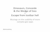 Dinosaurs, Concorde & the Wedge of Geo