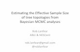 Estimating the Effective Sample Size of phylogenetic tree topologies from Bayesian MCMC analyses