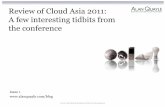 Cloud asia 2011 tidbits