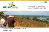 Belo Sun Presentation January 2014