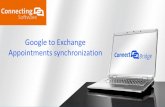 Google to Exchange appointments synchronization by Connecting Software