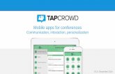 TapCrowd mobile apps for conferences and corporate events
