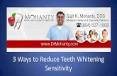 Dentist in Richmond Virginia 3 Ways to Reduce Teeth Whitening Sensitivity