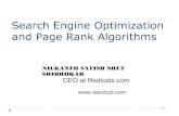 Seo and page rank algorithm