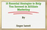 10 Essential Strategies to Help You Succeed in Affiliate Marketing