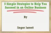 5 Simple Strategies to Help You Succeed in an Online Business