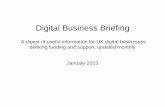 Digital business briefing January 2015