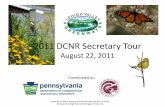 DCNR Secretary Tour 2011