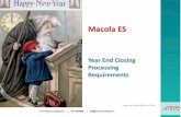 2012 Macola ES year end closing