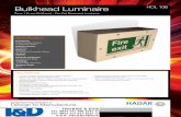 Zone 1 (ATEX) Bulkhead Fluorescent Fire Exit Luminaire - HDL108 (36 Watts)