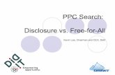 PPC Search: Disclosure vs. Free-for-All