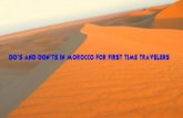 Do’s and don’ts in Morocco for first time travellers