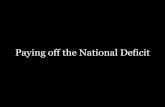 Paying off the national deficit