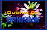 Enthusiasm   quotes