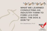 Dr. Kim Stackhouse - What We Learned Conducting an Industry Farm to Fork Life Cycle Assessment (LCA) for Beef – Dos & Don’ts