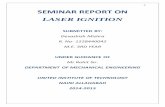 Laser ignition report