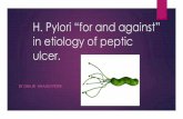 H. Pylori as an etiological factor in Peptic ulcer disease.