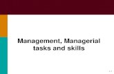 Management, managerial tasks and skills