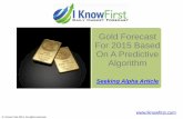 Gold Forecast For 2015 Based On A Predictive Algorithm