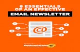 8 Essentials of an Effective Email Newsletter