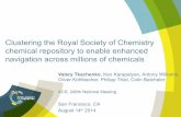 Clustering the royal society of chemistry chemical repository to enable enhanced navigation across millions of chemicals