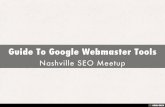 Guide To Google Webmaster Tools