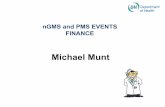 nGMS and PMS EVENTS FINANCE