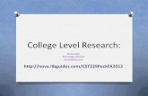 Fa2012  college level research peck