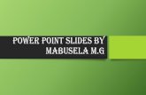 Power point slides by