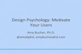 Amy Bucher: Motivate Your User, Boston UX Meetup 9/18/2014