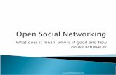 Open Social Networking