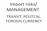 Risks involved in imports