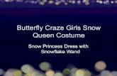 Butterfly Craze Girls Snow Queen Costume