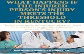 What Happens If the Injured Person's Injury Meets the Threshold in Kentucky