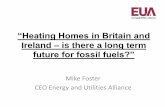 Heating Homes in Britain and Ireland - is there a long term future for fossil fuels