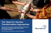 Gender and Aquaculture: Equity and Empowerment in the Fisheries and Aquaculture Value Chains