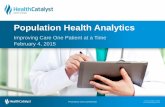 Population Health Analytics: Improving Care One Patient at a Time