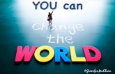 Jennifer McClure - You Can Change The World - #DisruptHR