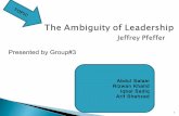 The Ambiguity of Leadership