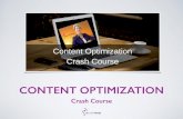 Content Optimization Crash Course - 2015 And Beyond