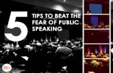 5 Tips to Beat the Fear of Public Speaking