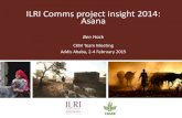 ILRI Comms project insight 2014: Asana