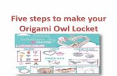 Five steps to make your origami owl locket
